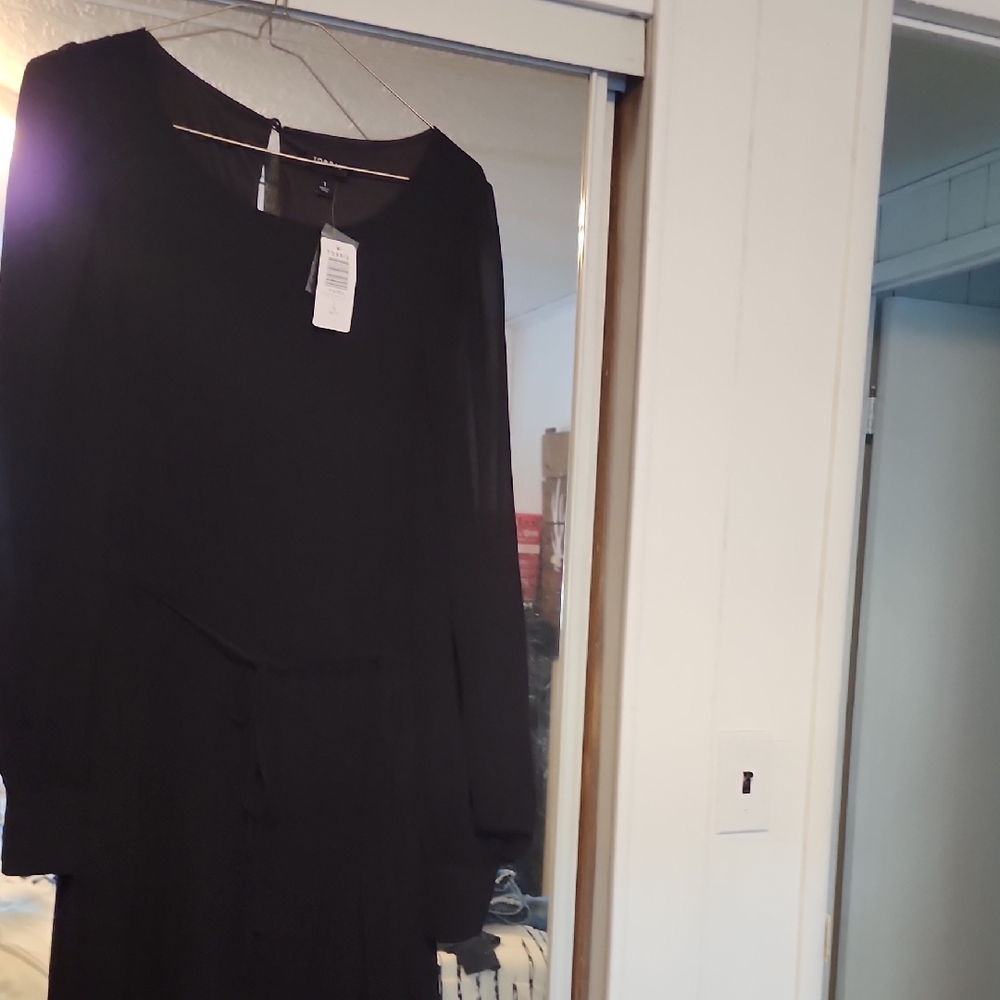 Torrid Classic Black Long Sleeve Dress